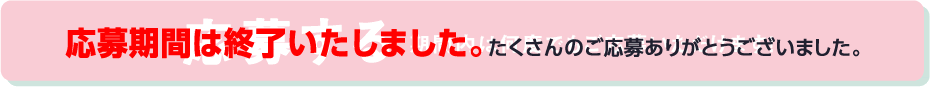 応募期間は終了いたしました